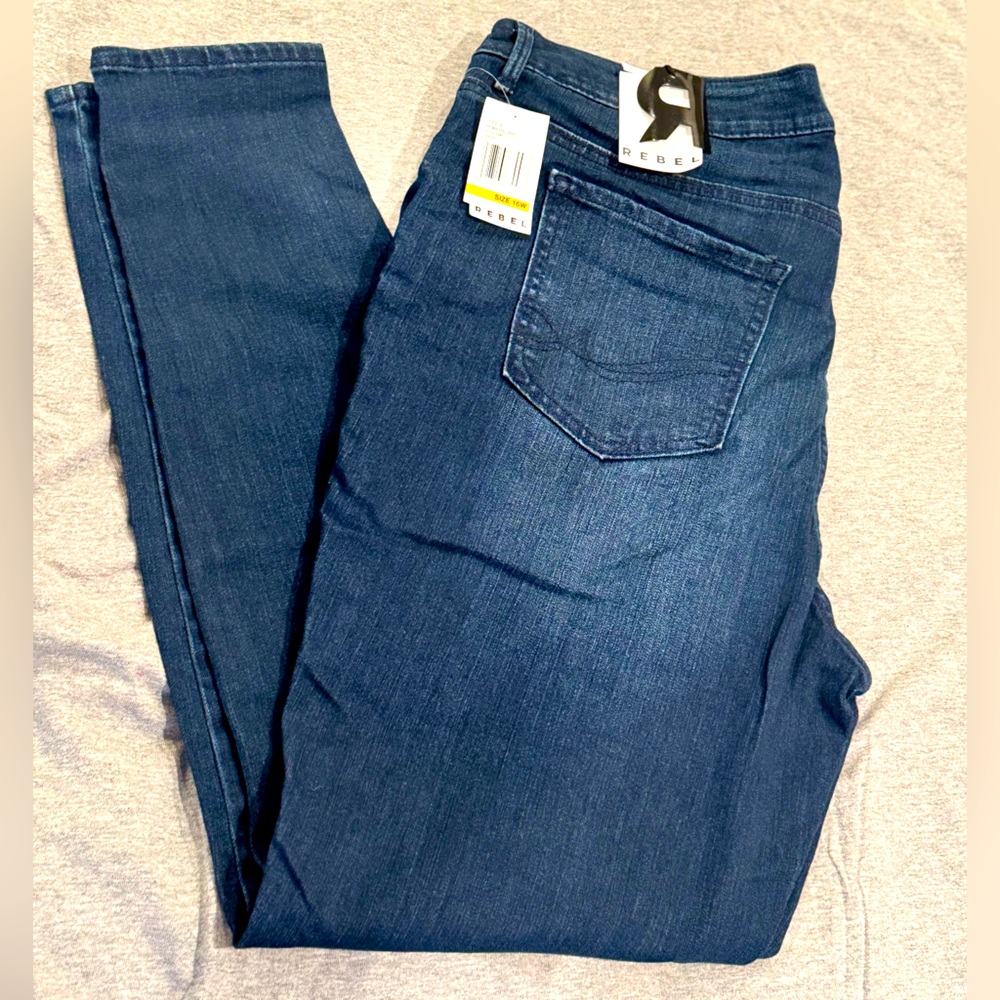 NWT Rebel Wilson x Angels The Pin Up Mid Rise Ultra Skinny Jeans Size 16W